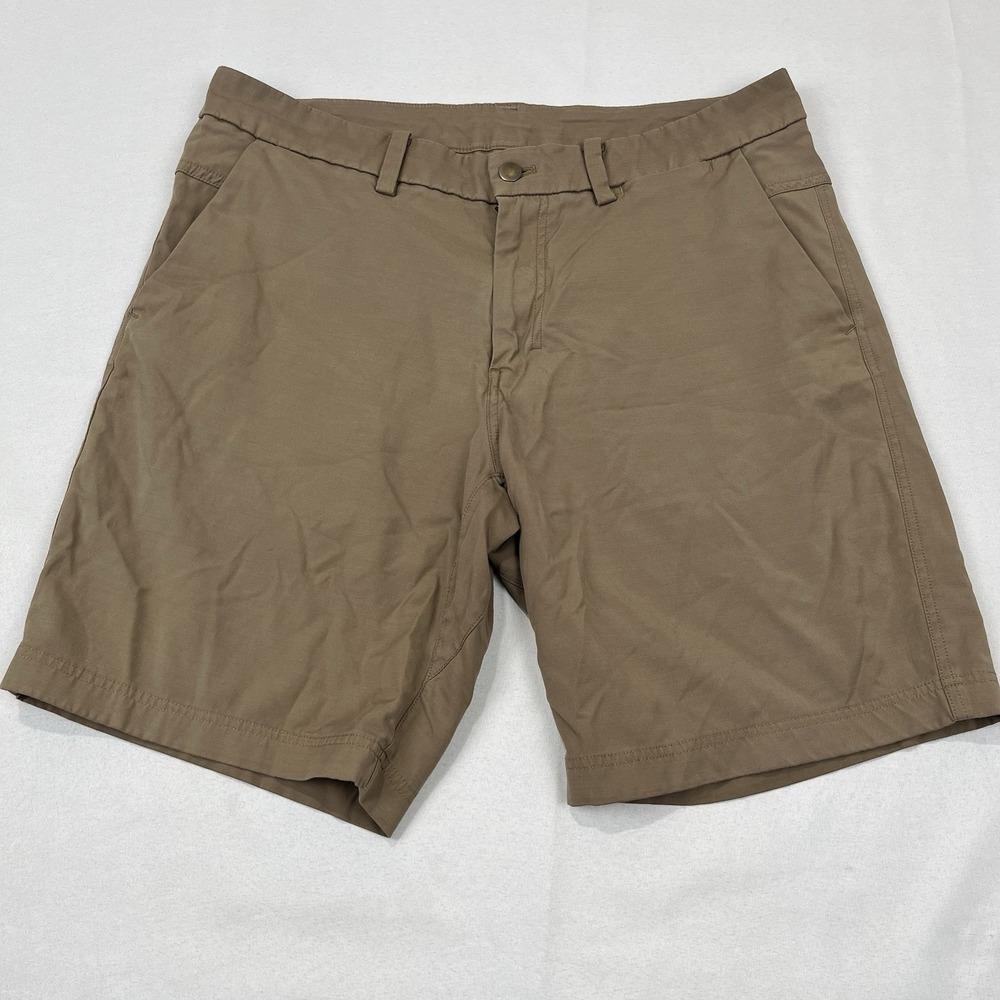 Lululemon‎ Mens Tan Chino Shorts Size 34  commission Dressy LM7927SE